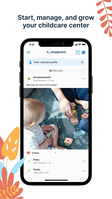 Playground: Child Care App screenshot 1