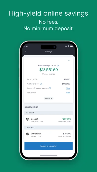 Marcus UK: Online savings bank screenshot 3