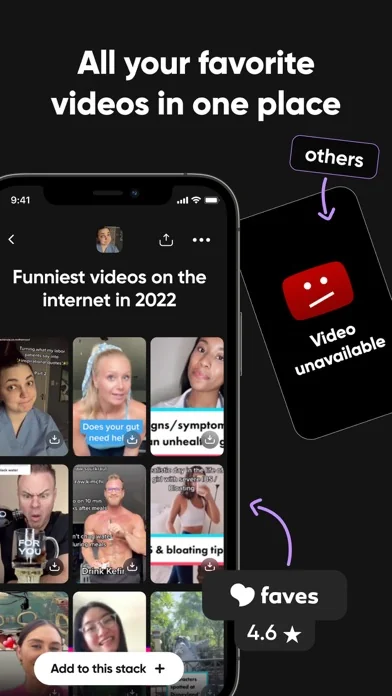 Faves - cloud video storage screenshot 1