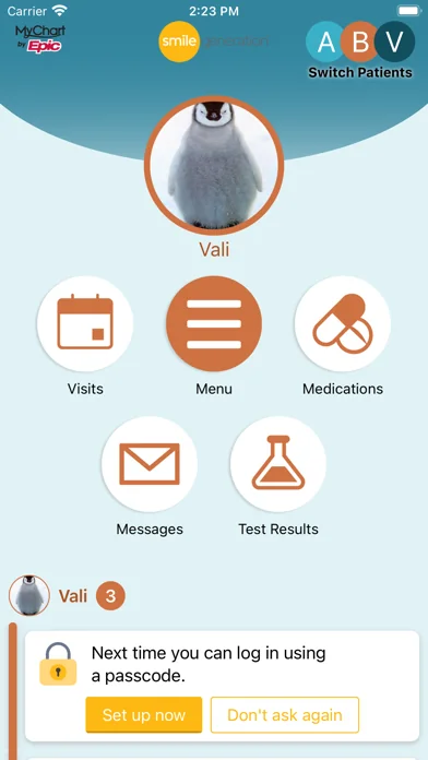 Smile Generation MyChart screenshot 2