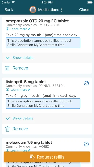 Smile Generation MyChart screenshot 4