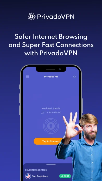PrivadoVPN Fast VPN and Proxy screenshot 1