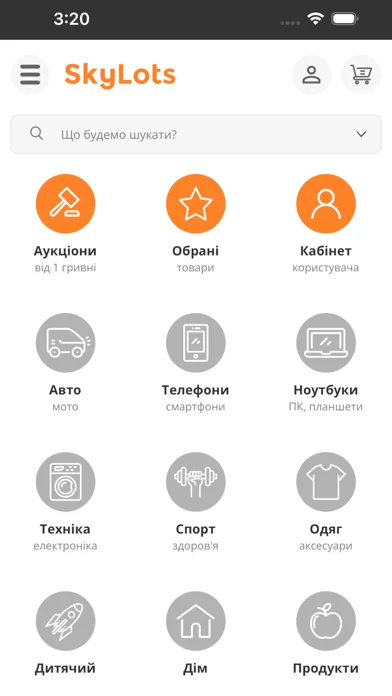 SkyLots Аукціон та Маркетплейс