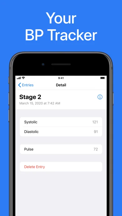 Blutdruck App screenshot 2