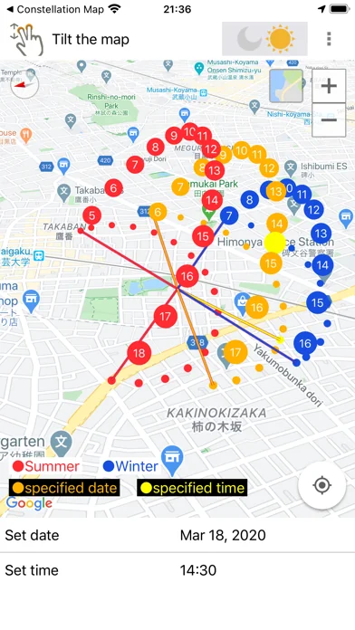 Sun position and path