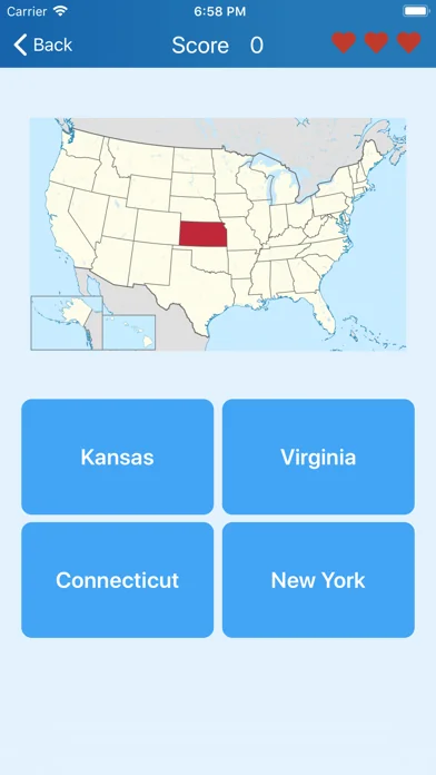 50 US states - Quiz screenshot 1