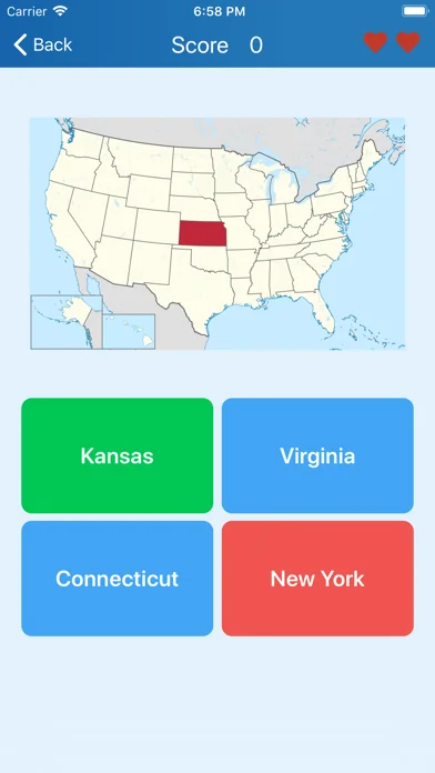50 US states - Quiz screenshot 2