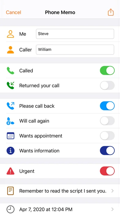 Telefonnotiz