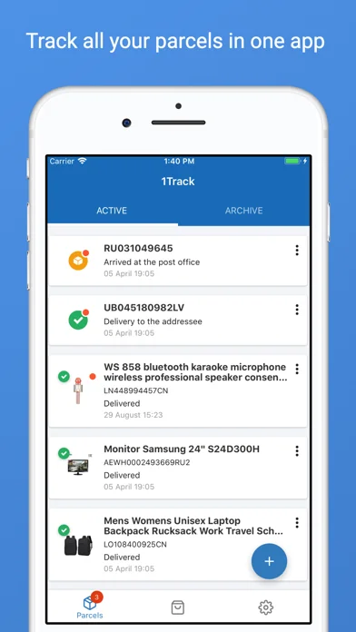 Delivery tracking - 1Track