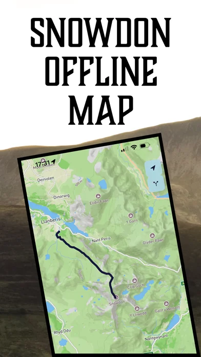 Mount Snowdon Offline Map