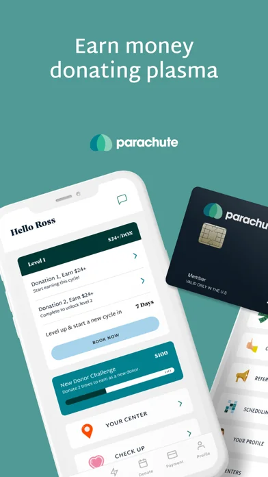 Parachute - Plasma Donation screenshot 1