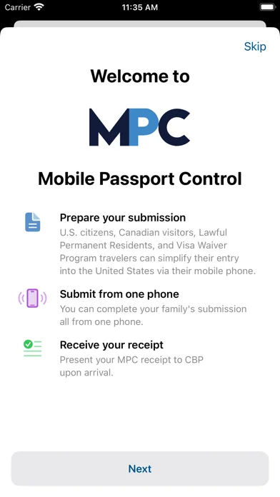 Mobile Passport Control screenshot 1