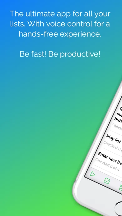 Speaking Lists - Speech input