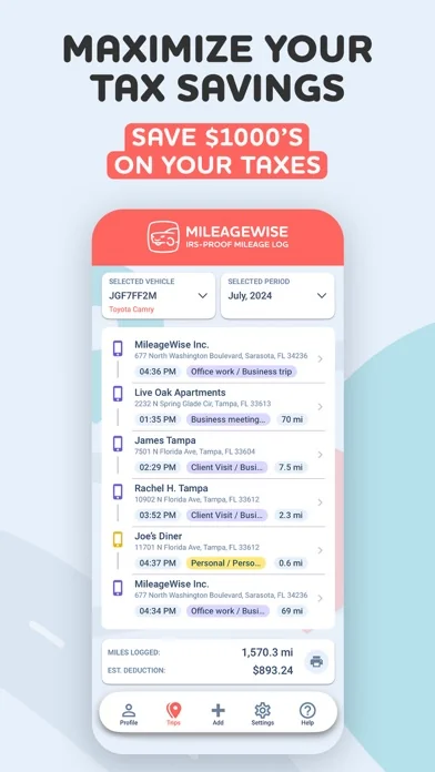 Mileage Tracker by MileageWise