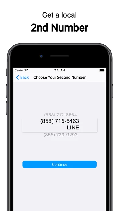 Second Phone Number: Text Call