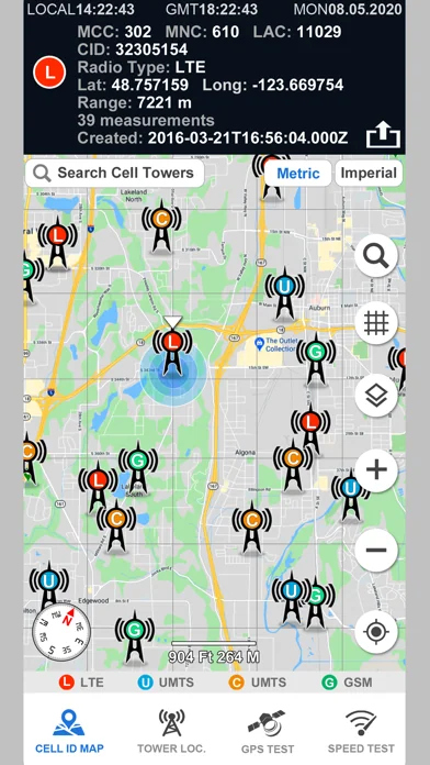 Cell Phone Towers World Map