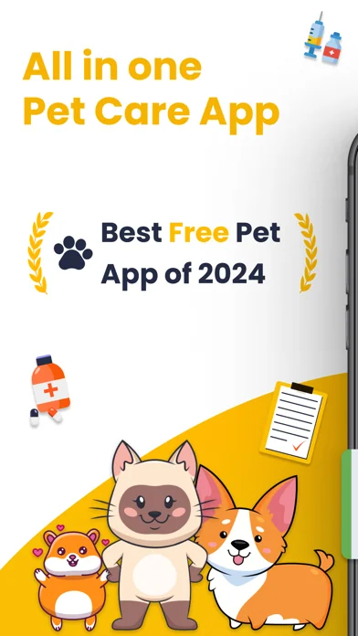 Pet Care Tracker Dog Cat Log