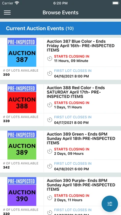 Vista Auction - Charlotte screenshot 2