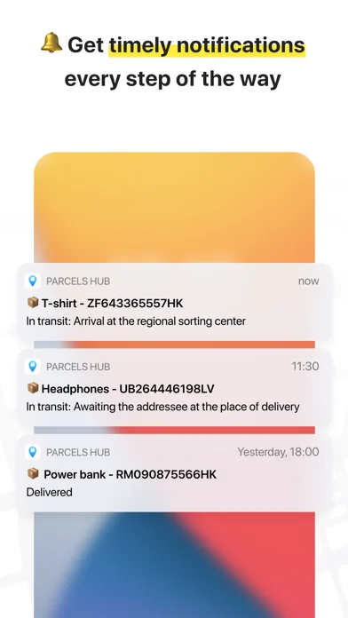 Paketverfolgung - Parcels Hub screenshot 2