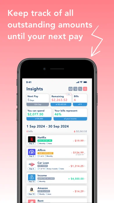 BillOut - Bill reminder screenshot 2