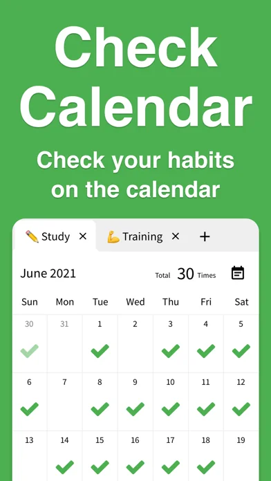 Check Calendar - Звички