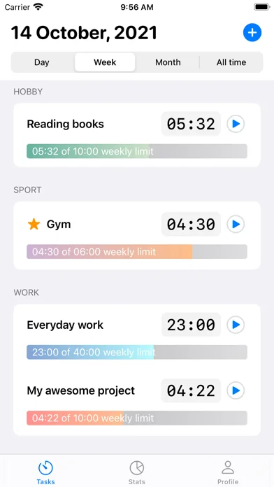 #timetracker