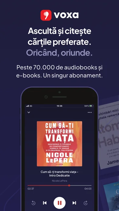 Voxa: Audiobooks & E-books screenshot 1