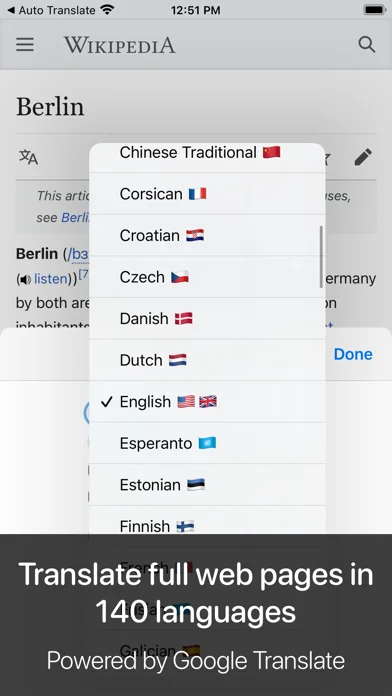 Auto Translate for Safari
