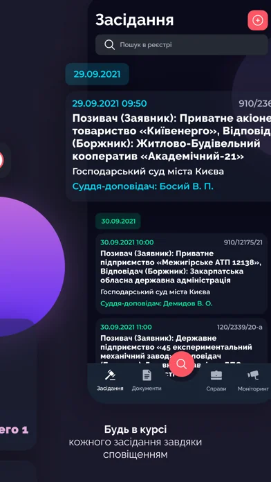 Судовий реєстр screenshot 3