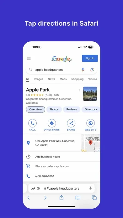 Mapper for Safari