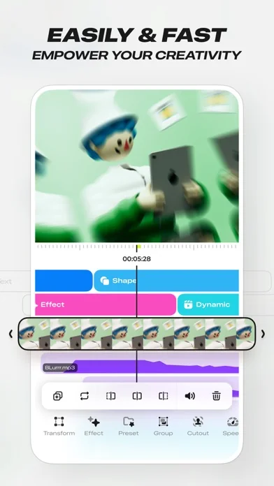 Blurrr-NEW GEN Video Editor screenshot 4