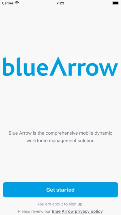Blue Arrow