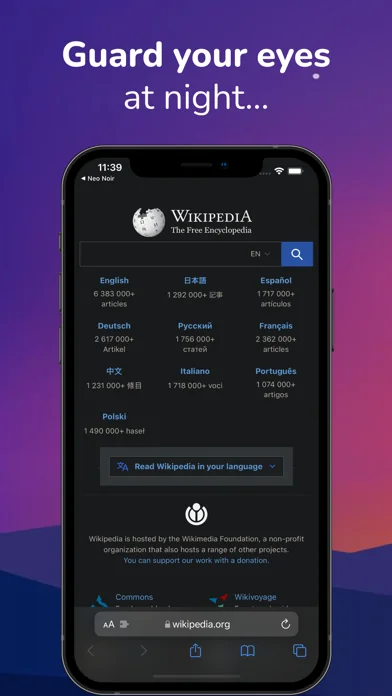 Dark Night - mode for Safari