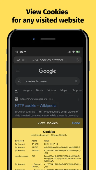View Cookies