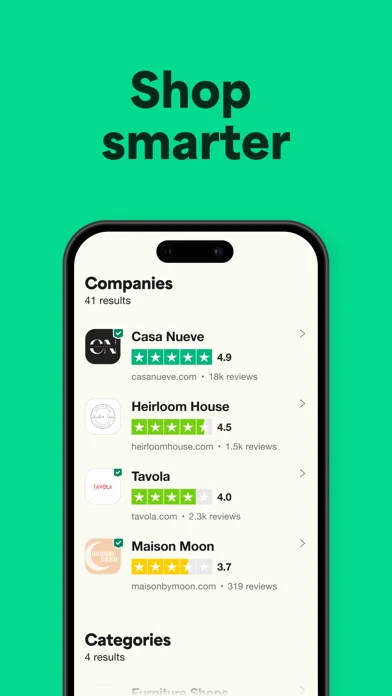 Trustpilot: Kundenbewertungen