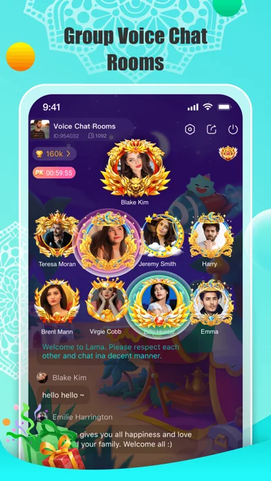 Lama-Voice Chat Rooms