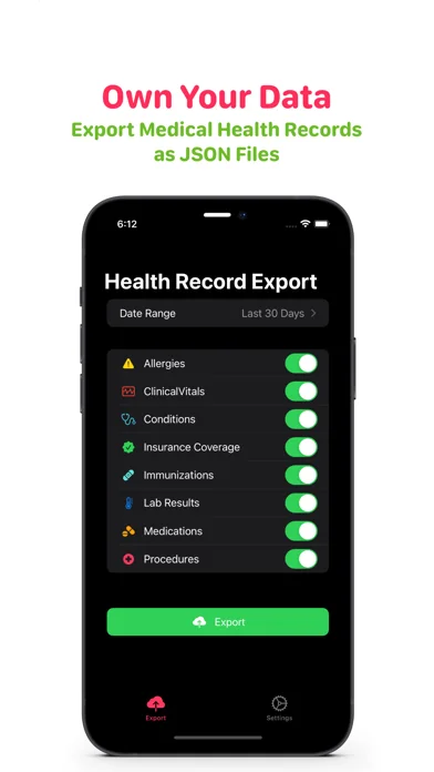 Health Record Export