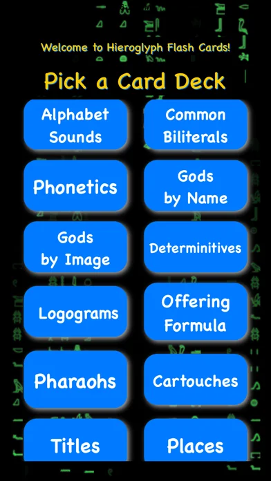 Hieroglyph FlashCards