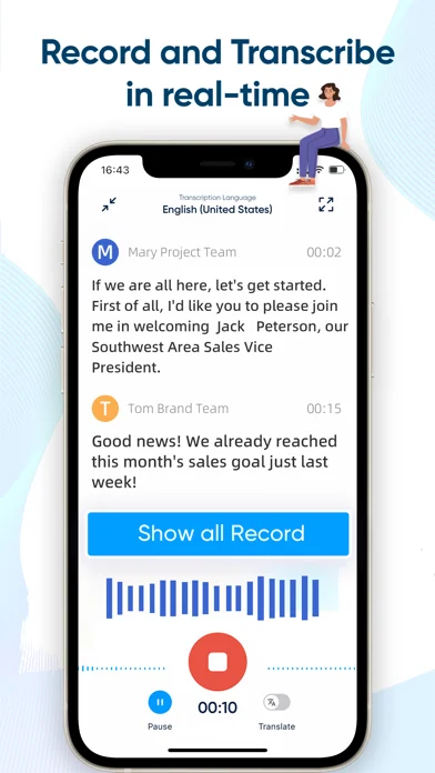 iRecord: Transcribe Voice Memo screenshot 1