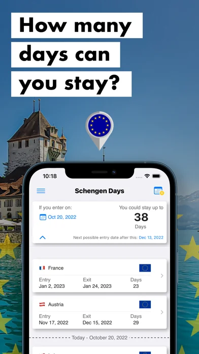 Schengen Days Calculator