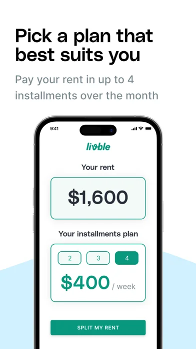 Livble - Split your rent screenshot 2