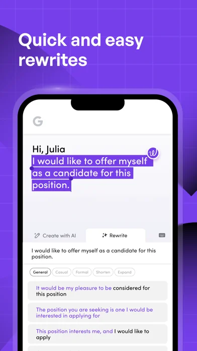 Wordtune: AI Writing Keyboard screenshot 2