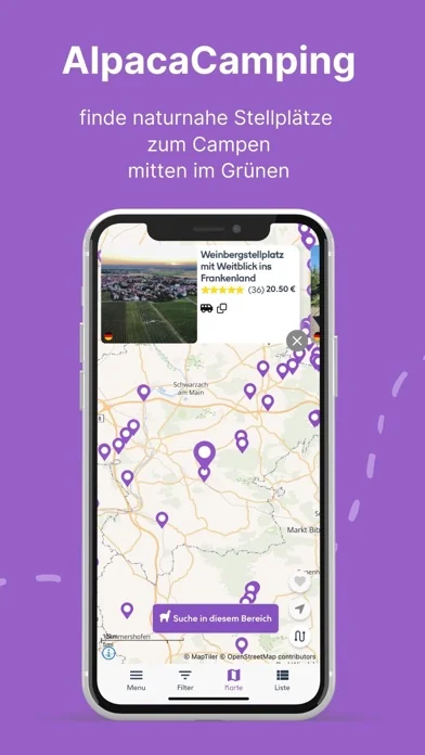 Alpaca Camping App
