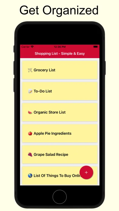 Shopping List - Simple & Easy screenshot 1