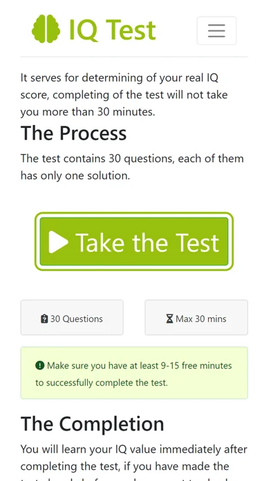 Real IQ Test screenshot 1