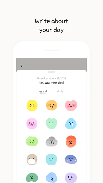 Moodie - Mood Diary With Lock screenshot 2