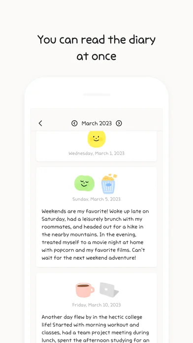 Moodie - Mood Diary With Lock screenshot 4