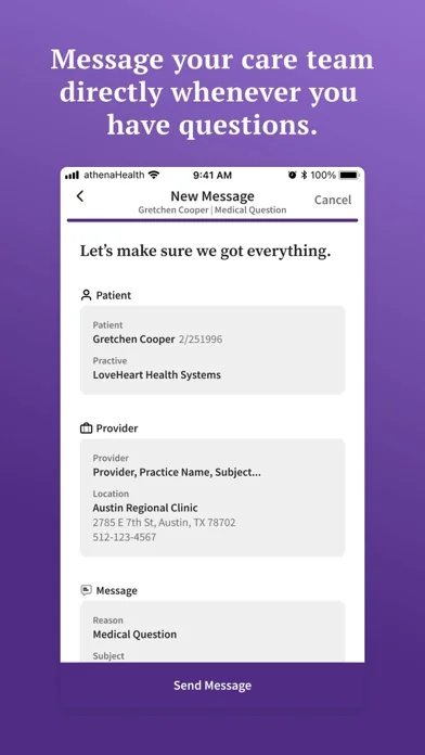 athenaPatient screenshot 3