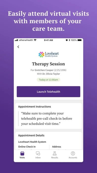 athenaPatient screenshot 4