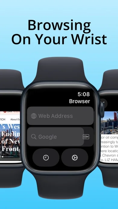 Watch Browser with Keyboard